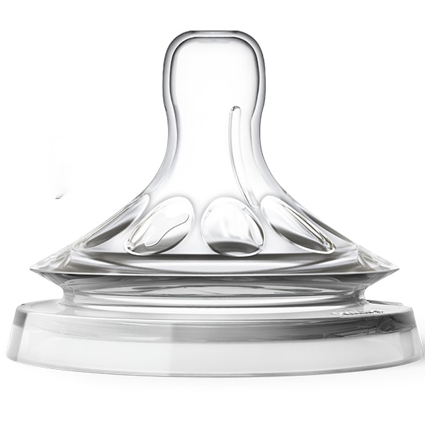 Set tetine PHILIPS AVENT Natural SCF046/27, flux consistent, 6 luni+, 2 buc, silicon