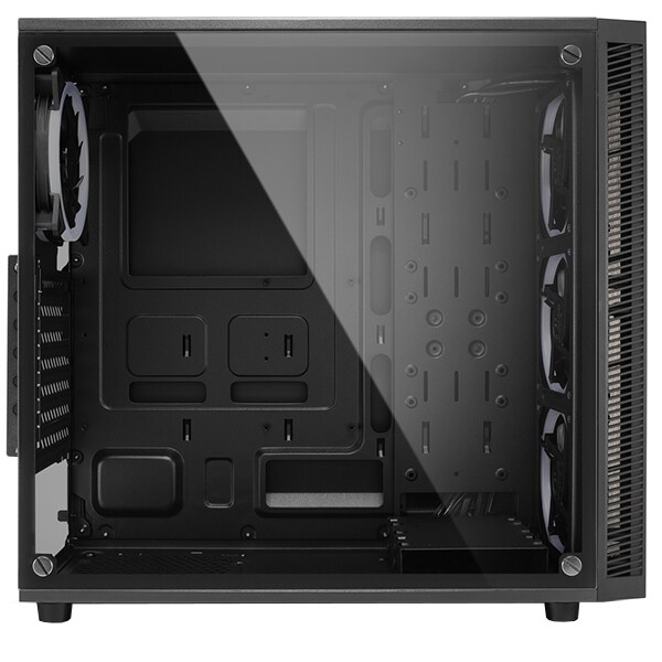 Carcasa PC SHARKOON TG4 RGB, USB 3.0, fara sursa, negru