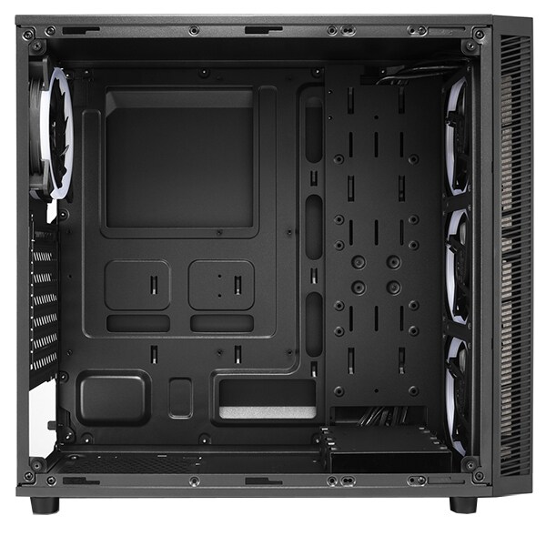 Carcasa PC SHARKOON TG4 RGB, USB 3.0, fara sursa, negru