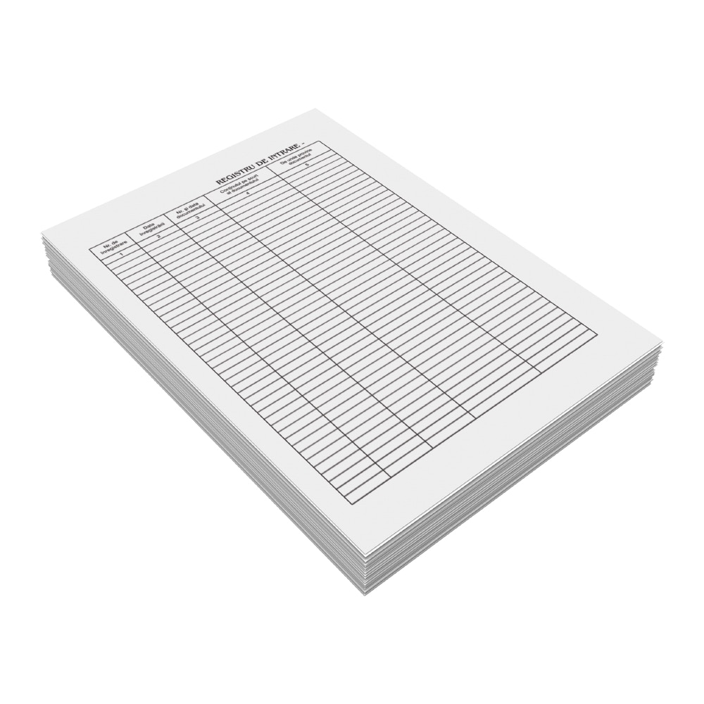 Registru intrare-iesire VOLUM, A4, 100 file x 3 carnete