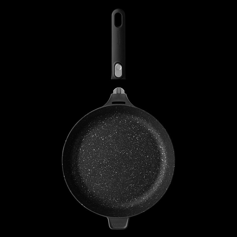 Tigaie BERGHOFF Gem 2307302, 28cm, aluminiu, negru
