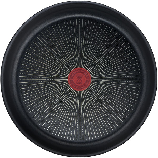 Set vase TEFAL Ingenio Unlimited L7638942, 3 piese, 24-28cm, aluminiu, negru