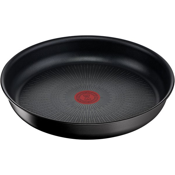 Set vase TEFAL Ingenio Unlimited L7638942, 3 piese, 24-28cm, aluminiu, negru