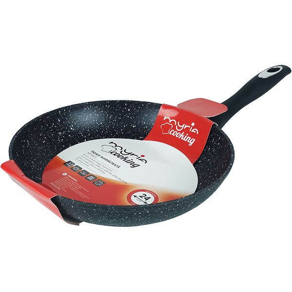 Tigaie MYRIA MY4423, 24cm, aluminiu, negru