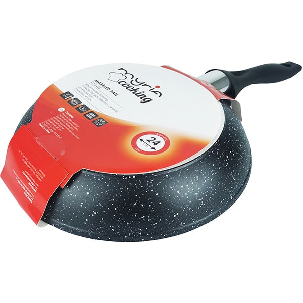 Tigaie MYRIA MY4423, 24cm, aluminiu, negru