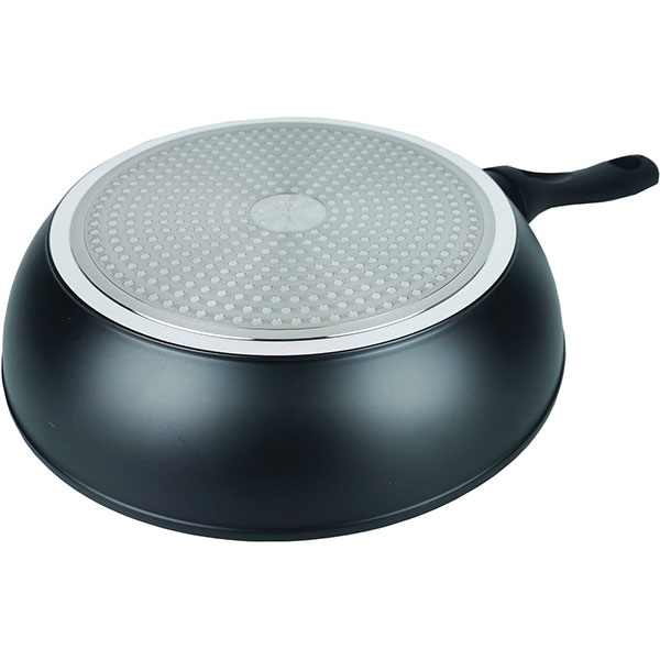 Tigaie Wok MYRIA MY4440, 28cm, aliaj aluminiu, negru