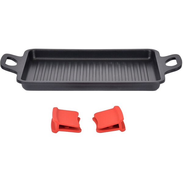 Plita grill ZOKURA Noble Z1069, 34 x 22cm, aluminiu, negru