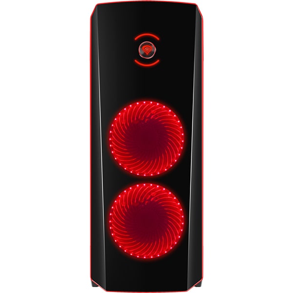 Carcasa PC GENESIS Titan 700 Red, USB 3.0, fara sursa, negru