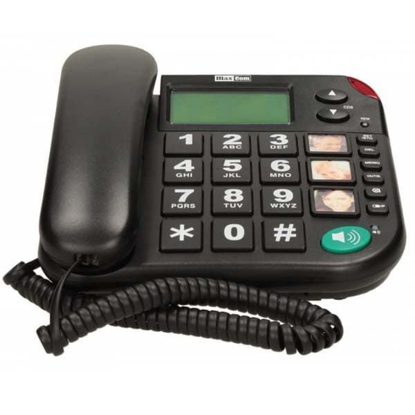 Telefon fix cu fir MAXCOM KXT480, DECT, negru