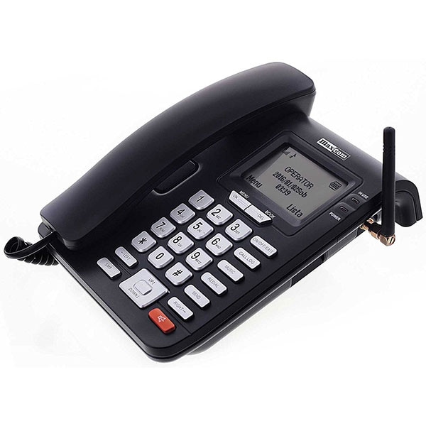 Telefon fix cu SIM MAXCOM MM28DHS DECT, 2G, negru