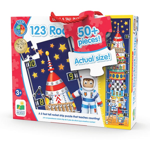 Puzzle de podea THE LEARNING JOURNEY Racheta 123 TLJ434284, 3 ani+, 51 piese