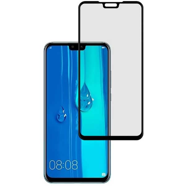 Folie Tempered Glass pentru Huawei Y9 2019, TELLUR Full Glue, TLL145395, 2.5D, negru