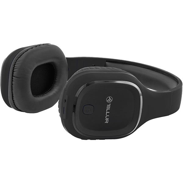 Casti TELLUR Pulse, TLL511271, Bluetooth, Over-Ear, Microfon, negru