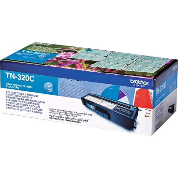 Toner original BROTHER TN-320C, cyan