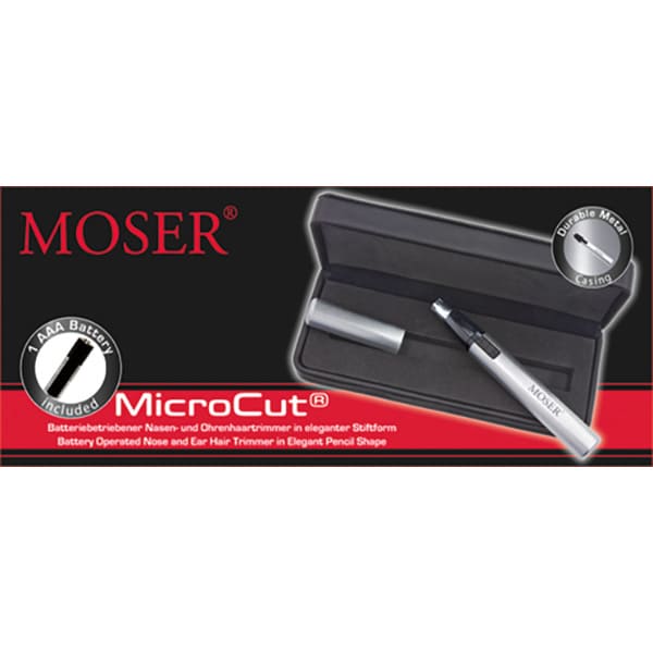 Trimmer nas / urechi / sprancene MOSER 05640-316, baterie, argintiu