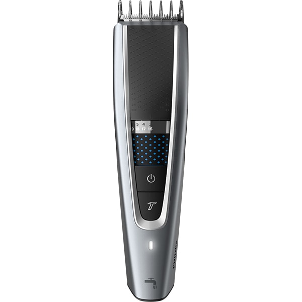 Aparat de tuns PHILIPS Hairclipper series 5000 HC5630/15, acumulator, 90 min autonomie, argintiu