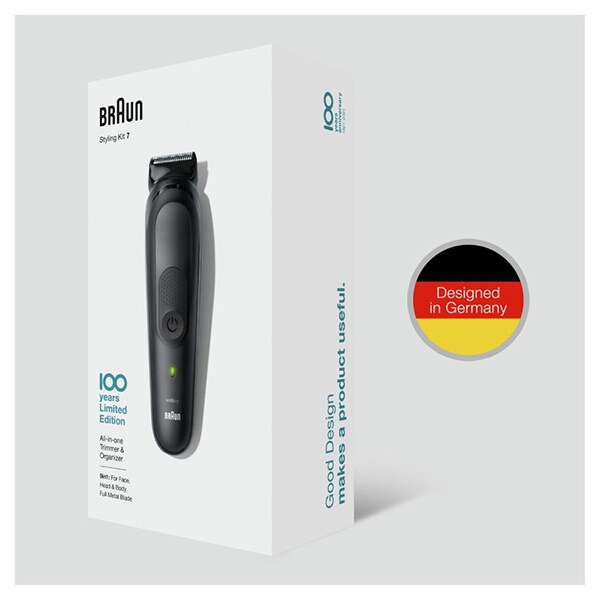 Aparat de tuns multifunctional BRAUN MBMGK7, acumulator, 100 min autonomie, negru