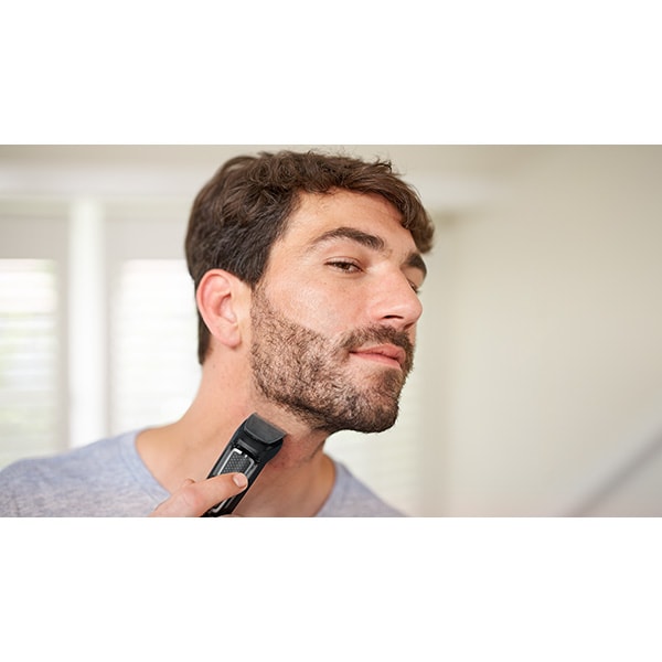 Aparat de tuns multifunctional 9 in 1 PHILIPS Multigroom Series 3000 MG3740/15, acumulator, 60 min autonomie, negru