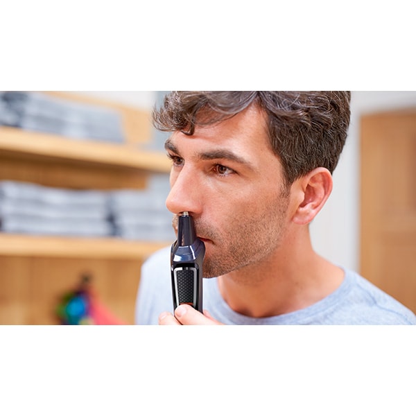 Aparat de tuns multifunctional 9 in 1 PHILIPS Multigroom Series 3000 MG3740/15, acumulator, 60 min autonomie, negru
