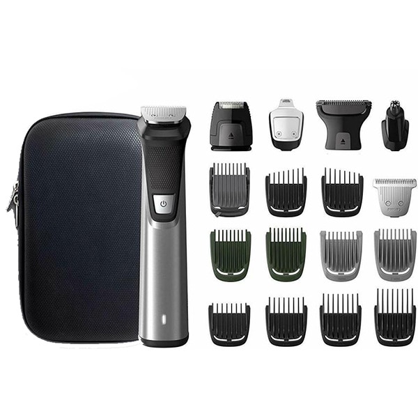 Aparat de tuns multifunctional 18 in 1 PHILIPS Series 7000 MG7770/15, acumulator, 300 min autonomie, argintiu