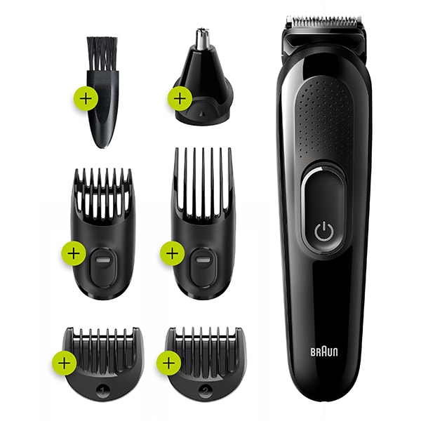 Aparat de tuns multifunctional 6 in 1 BRAUN MGK3220, acumulator, 50 min autonomie, negru