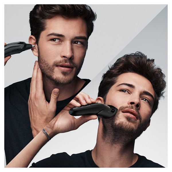 Aparat de tuns multifunctional 6 in 1 BRAUN MGK3220, acumulator, 50 min autonomie, negru