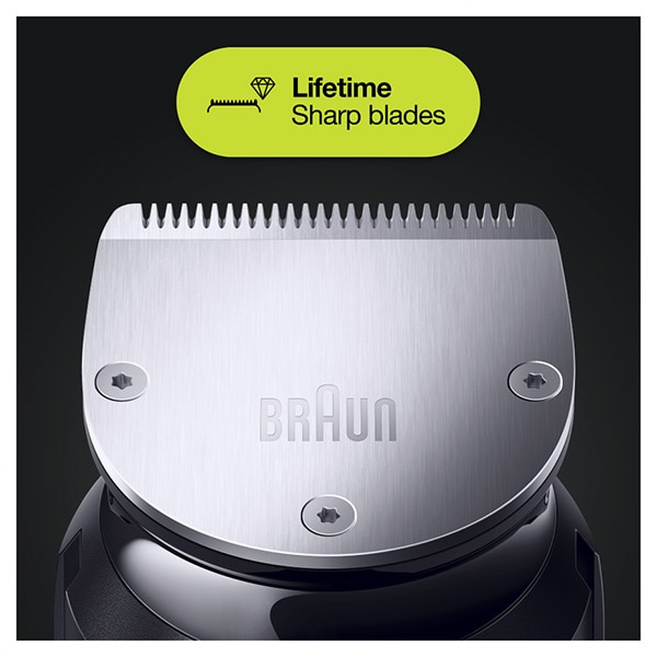 Aparat de tuns multifunctional 10 in 1 BRAUN MGK7220, acumulator, 100 min autonomie, argintiu