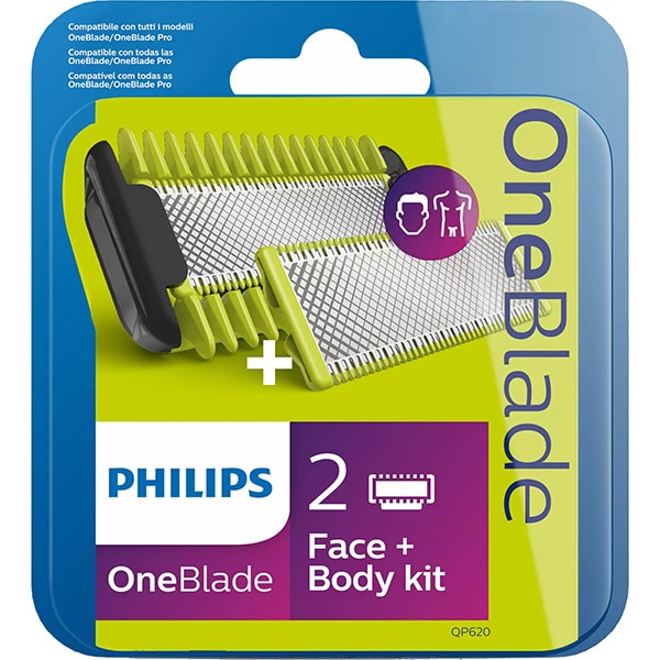 Rezerva aparat de ras PHILIPS OneBlade QP620/50, 2 bucati