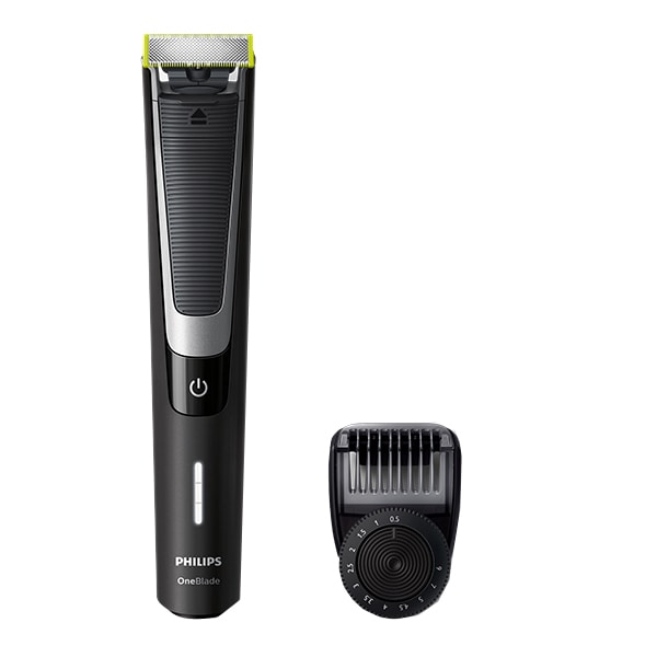 Aparat hibrid de barbierit si tuns barba PHILIPS OneBlade Pro QP6510/20, acumulator, autonomie 60 min, Pieptene cu 12 lungimi, negru