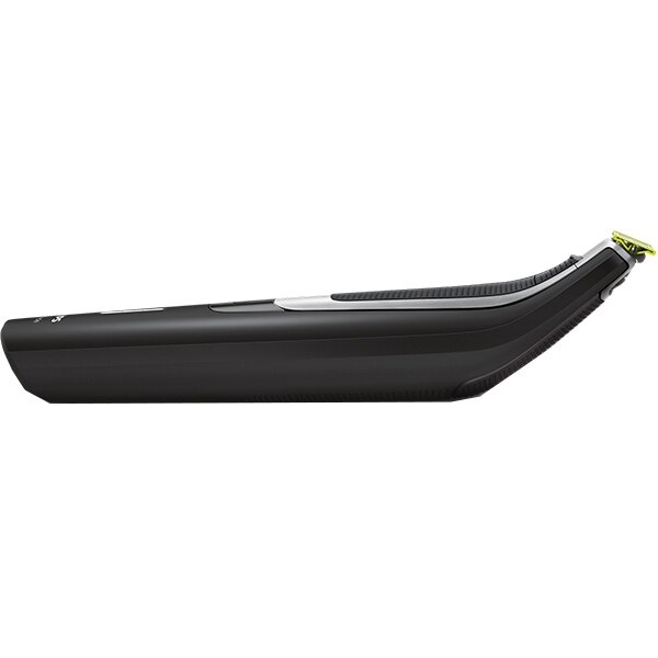 Pachet PHILIPS OneBlade Pro+ lama suplimentara QP6510/60, acumulator, autonomie 60 min, Pieptene cu 12 lungimi, argintiu
