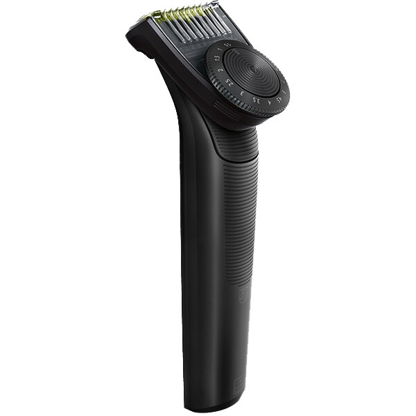 Pachet PHILIPS OneBlade Pro+ lama suplimentara QP6510/60, acumulator, autonomie 60 min, Pieptene cu 12 lungimi, argintiu