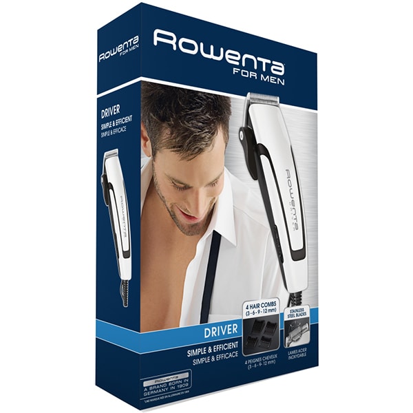 Aparat de tuns ROWENTA Driver TN1601F1, retea, 1-14mm, alb