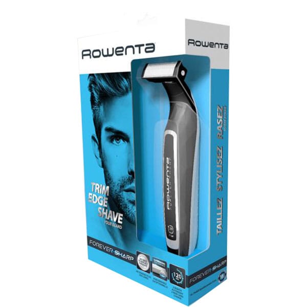 Aparat hibrid de tuns, conturat si barbierit ROWENTA Forever Sharp TN6000F4, baterie, 120 min autonomie, negru
