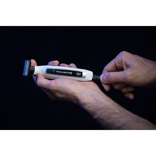Aparat hibrid ROWENTA Forever Sharp TN6010F4, baterie, 90 min autonomie, alb