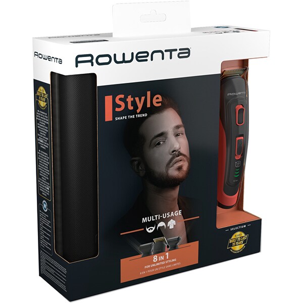 Aparat de tuns ROWENTA Selectium TN9400F4, acumulator, 120 min autonomie, 15 trepte, negru