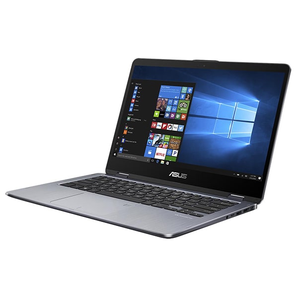 Laptop 2 in 1 ASUS Transformer Book Flip TP410UA-EC382T, 14" Full HD Touch, Intel Core i5-8250U pana la 3.4GHz, 4GB, 1TB, Intel UHD Graphics 620, Windows 10 Home
