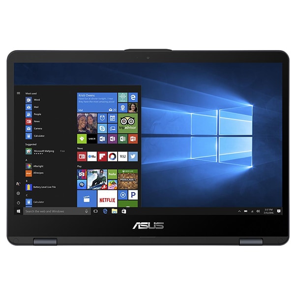 Laptop 2 in 1 ASUS Transformer Book Flip TP410UA-EC382T, 14" Full HD Touch, Intel Core i5-8250U pana la 3.4GHz, 4GB, 1TB, Intel UHD Graphics 620, Windows 10 Home
