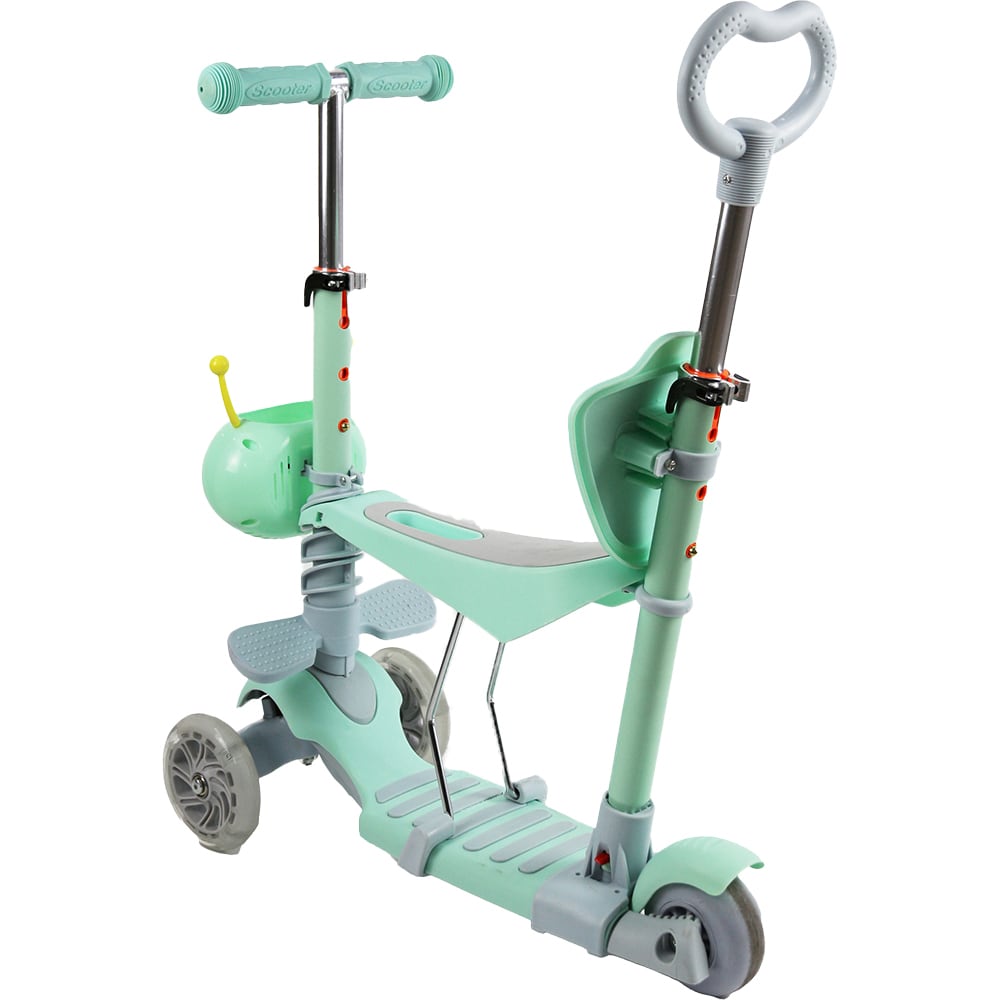 Trotineta MYRIA Tiki MY7213, 3-5 ani, 3 roti, greutate suportata 50kg, verde