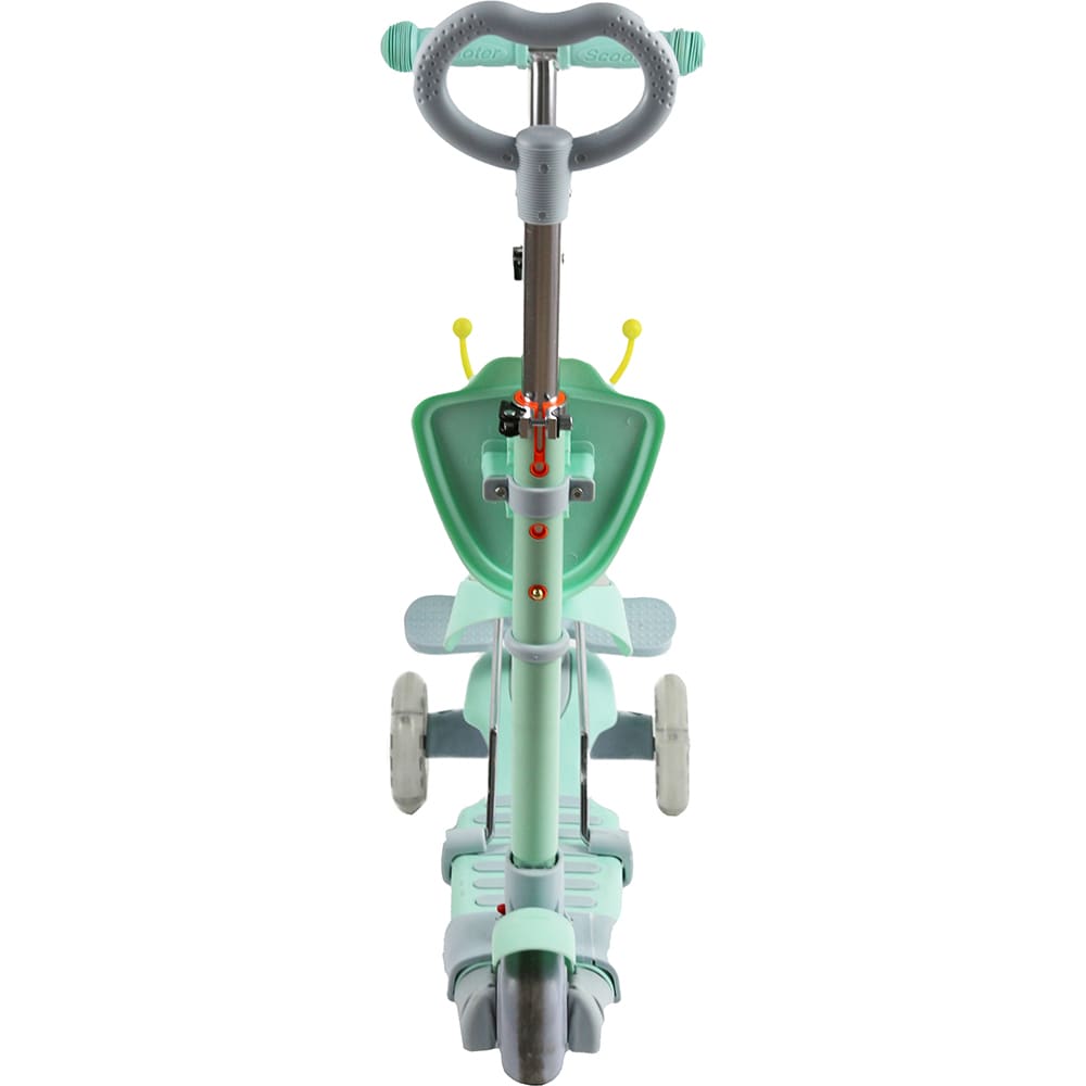 Trotineta MYRIA Tiki MY7213, 3-5 ani, 3 roti, greutate suportata 50kg, verde