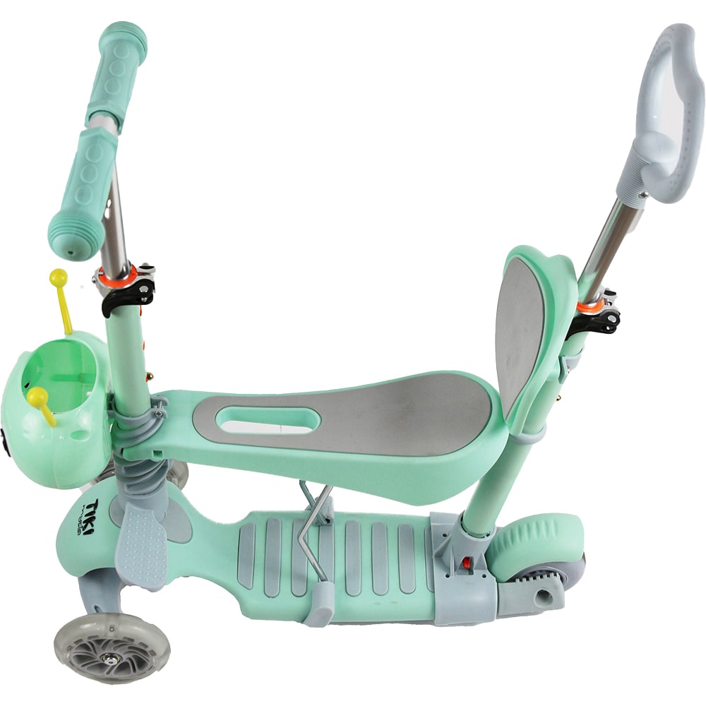 Trotineta MYRIA Tiki MY7213, 3-5 ani, 3 roti, greutate suportata 50kg, verde