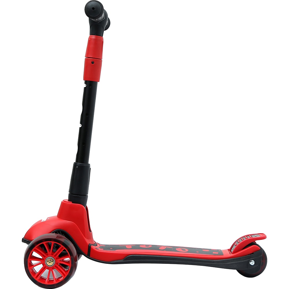 Trotineta MYRIA Toto MY7215, 3-5 ani, 3 roti, greutate suportata 50kg, rosu-negru