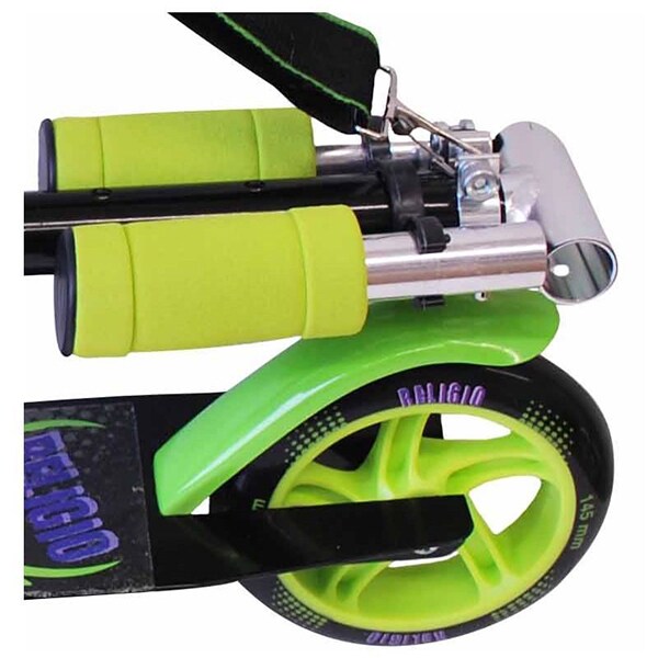 Trotineta DHS 529SCOALU1452, 3-11 ani, 2 roti, greutate suportata 90kg, negru-verde