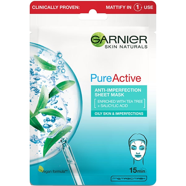 Masca de fata GARNIER Skin Naturals Pure Active, 23g
