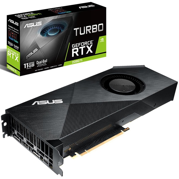 Placa video ASUS NVIDIA GeForce RTX 2080 Ti, 11GB GDDR6, 352bit, TURBO-RTX2080TI-11G