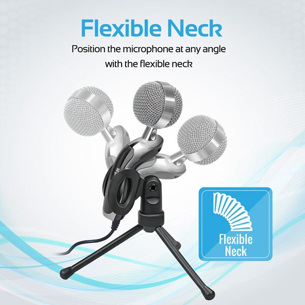 Microfon PC PROMATE Tweeter-7, Jack 3.5mm, negru