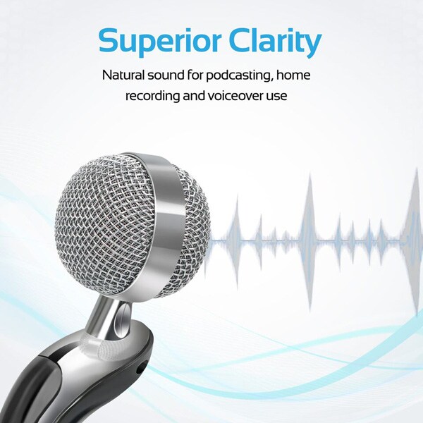 Microfon PC PROMATE Tweeter-7, Jack 3.5mm, negru