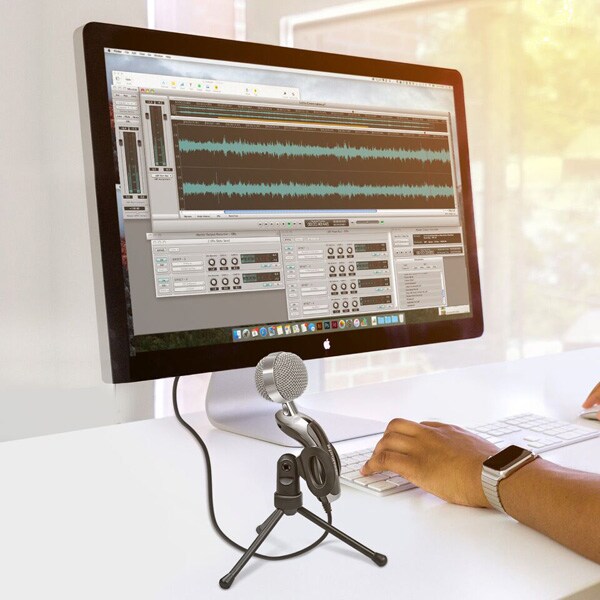 Microfon PC PROMATE Tweeter-7, Jack 3.5mm, negru