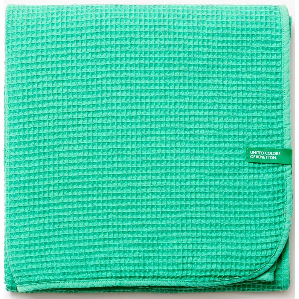 Patura BENETTON Rainbow, 140 x 190 cm, bumbac, verde