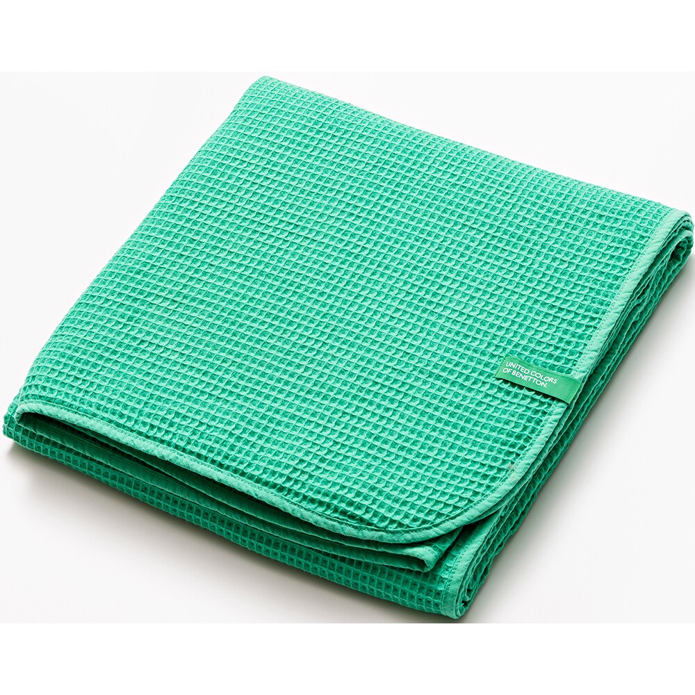 Patura BENETTON Rainbow, 140 x 190 cm, bumbac, verde