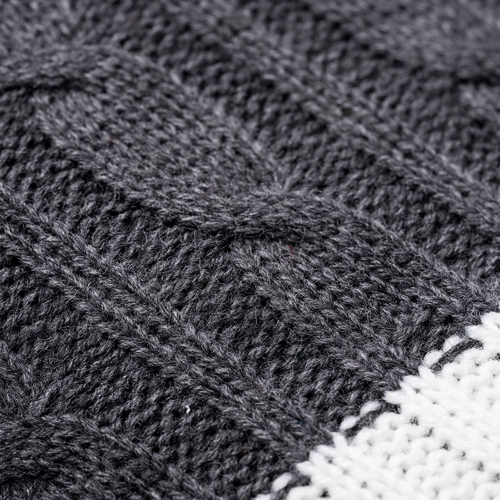 Patura BENETTON Tevere, 140 x 190 cm, acril, gri-alb